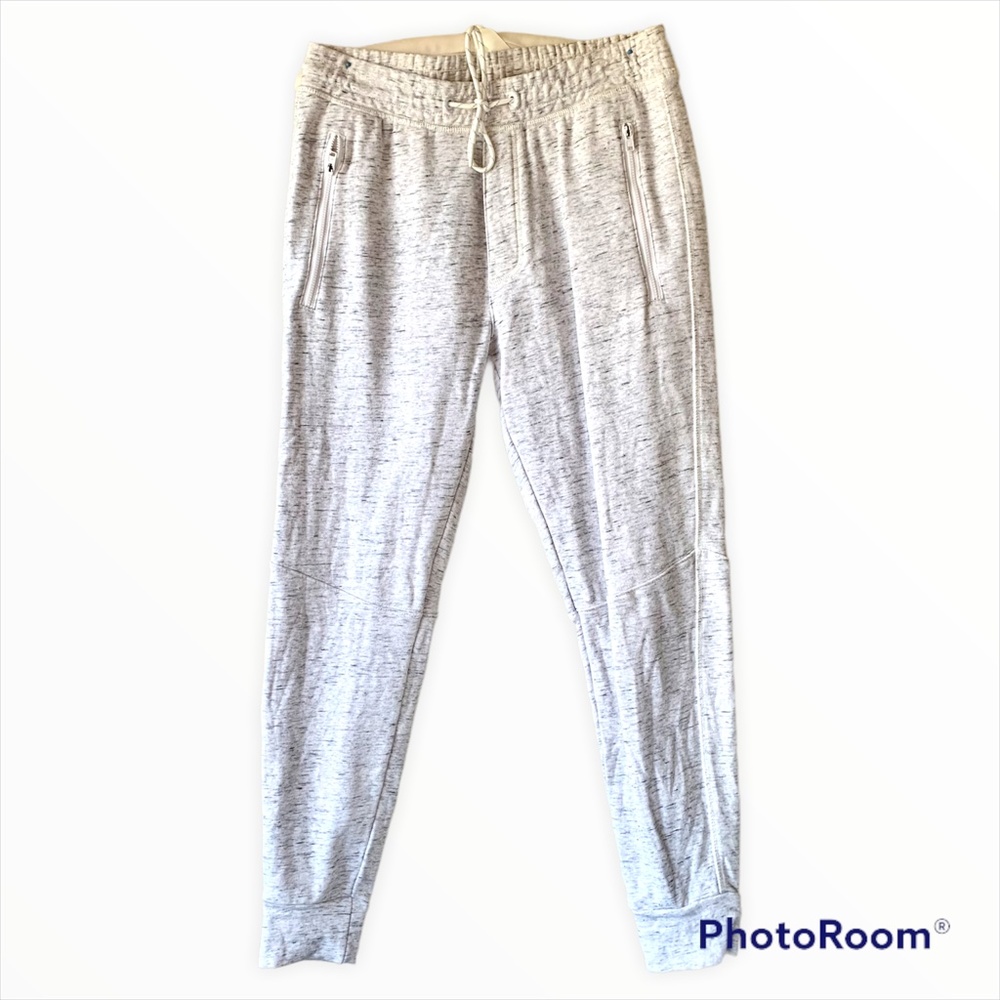 American Eagle Joggers in Light Gray Zipper Pockets Size Small